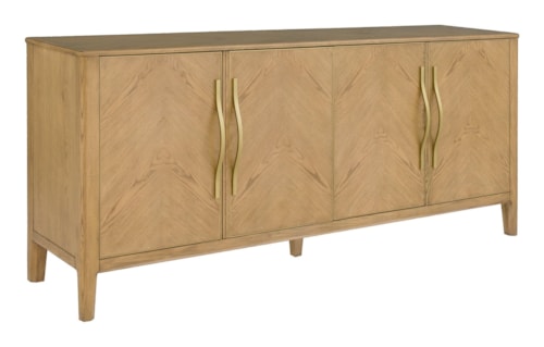 Mid-Century Modern Credenza with Reversible Shelf
