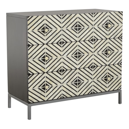 3-Drawer Bedroom Chest