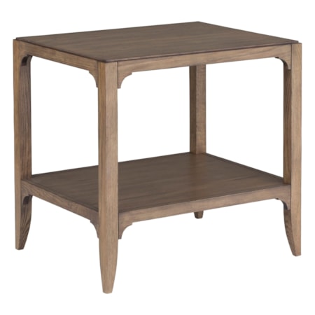 26" x 20" HPL End Table w/Lower Shelf