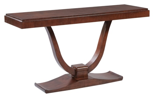 Traditional Pedestal Sofa Table