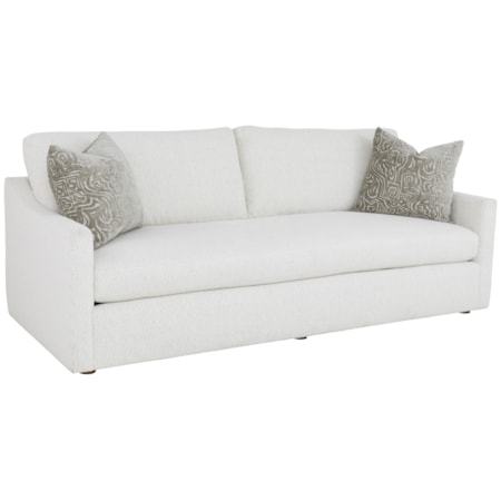 Bench Seat Sofa with 2 Throw Pillows