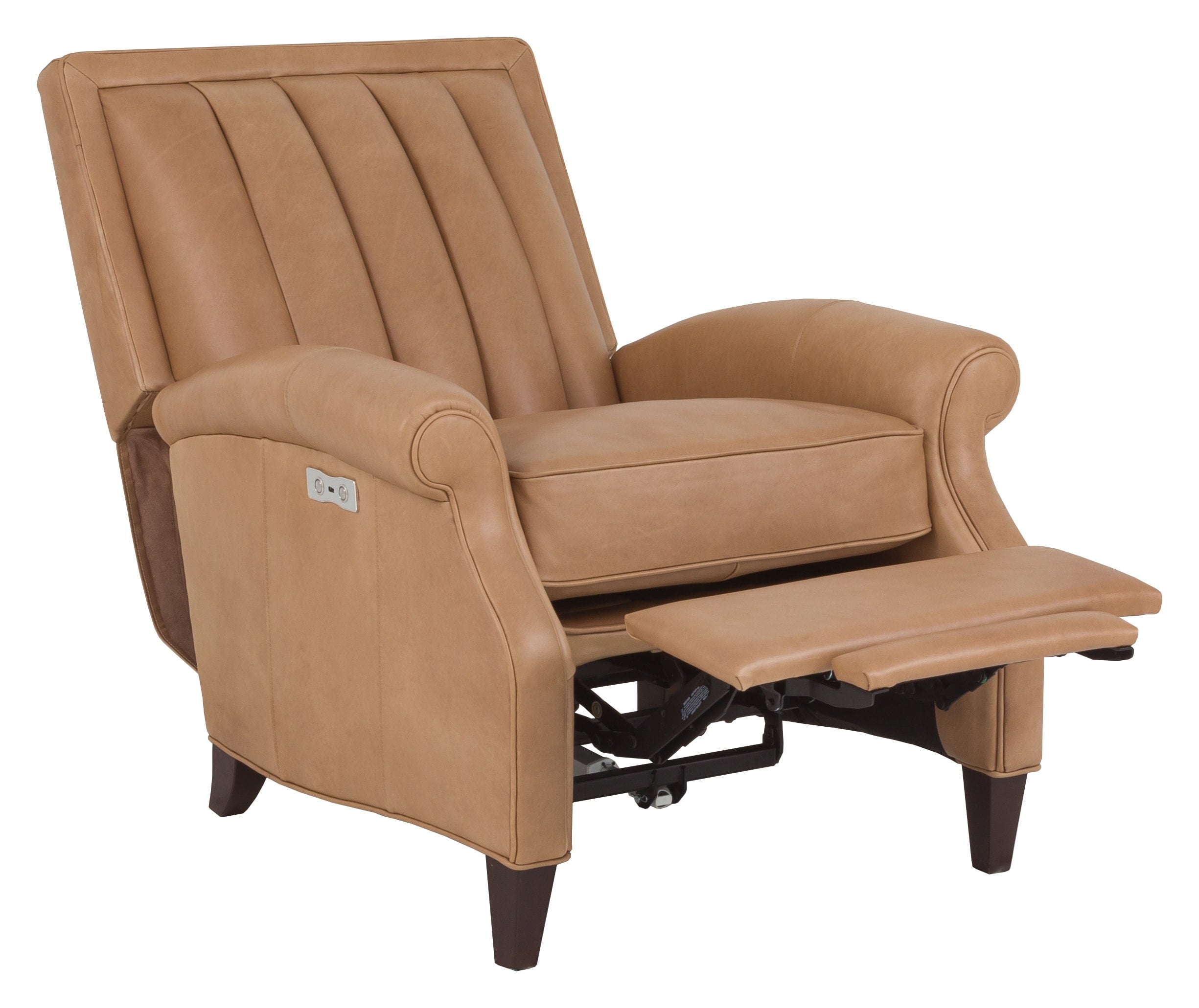 Fairfield The Leather Reserve Rolled-Arm Leather Power Recliner