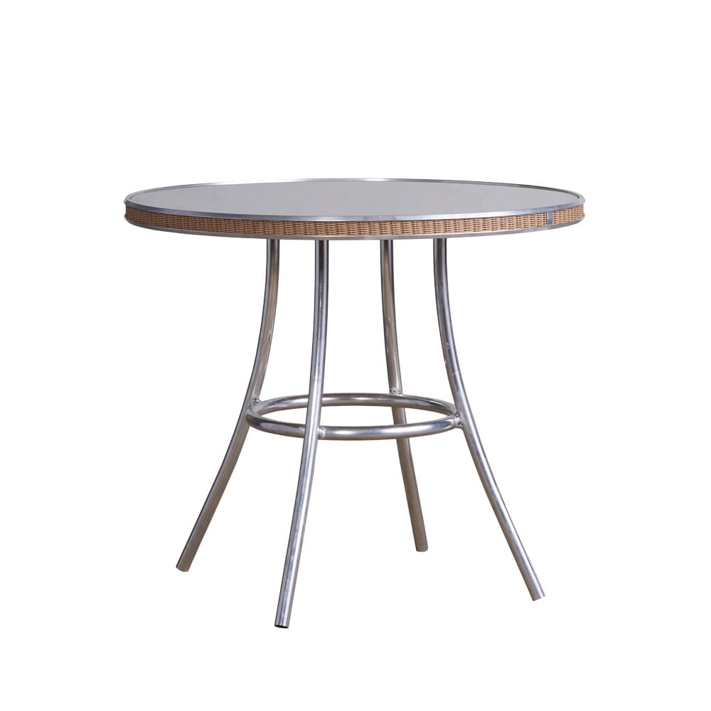 33" Rnd Bistro Table With Reversible Glass