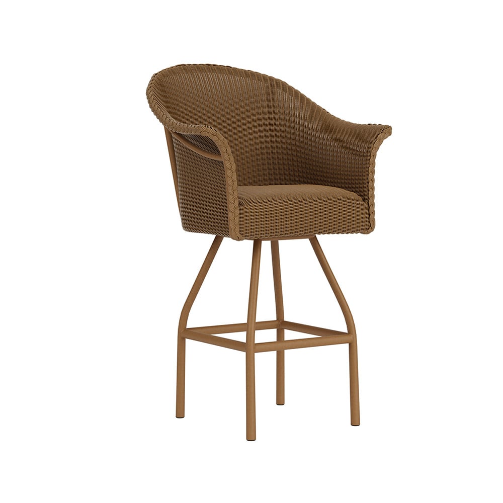 Swivel Bar Stool With Padded Seat
