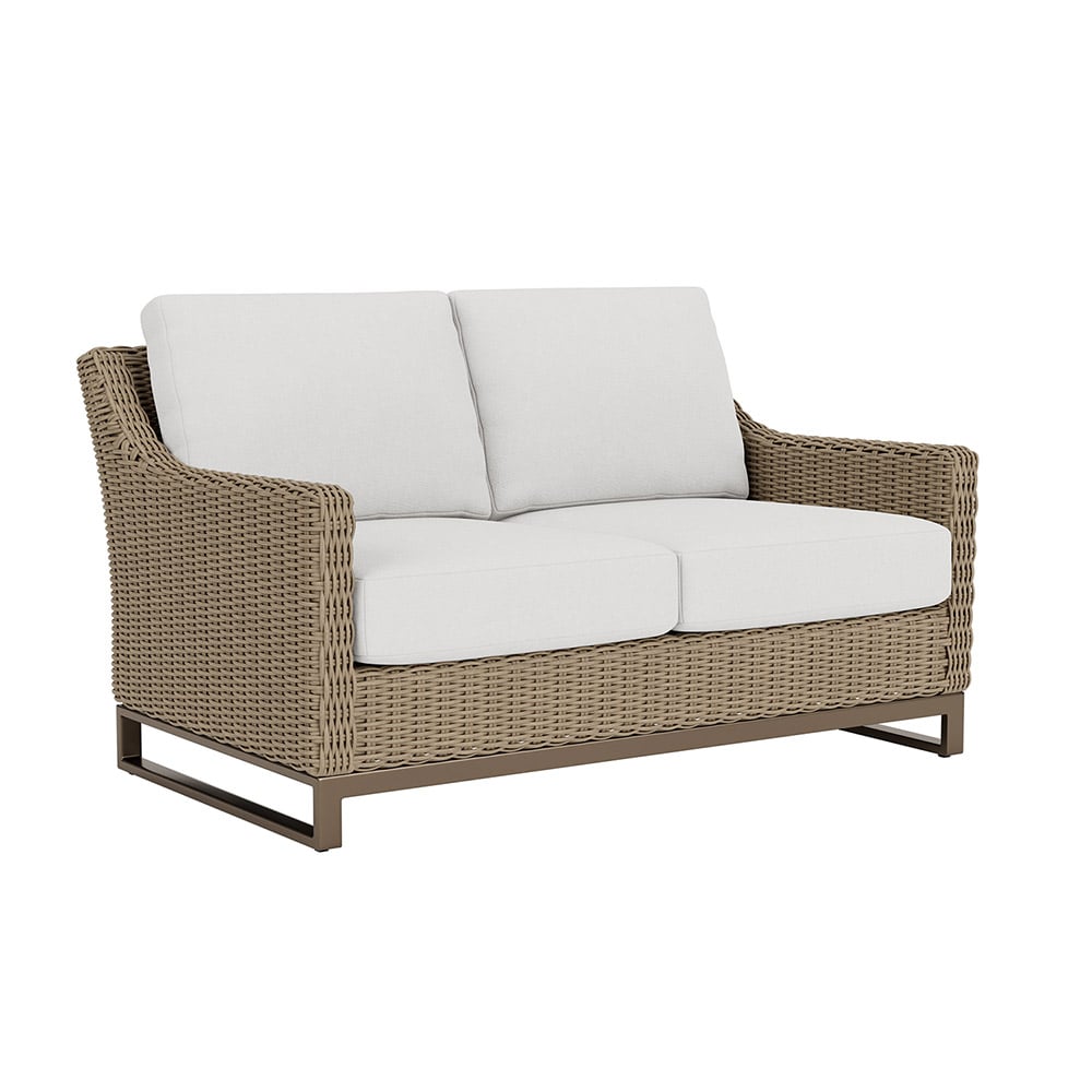 Milan Loveseat with Sled Base