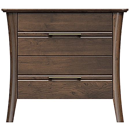 28'' Two Drawer Nightstand