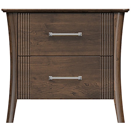 28'' Two Drawer Nightstand