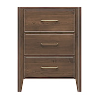 26'' Three Drawer Bedside Chest