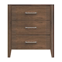 30'' Three Drawer Bedside Chest