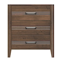30'' Three Drawer Bedside Chest