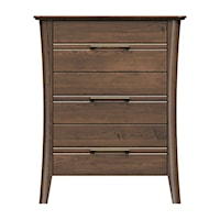 28'' Three Drawer Bedside Chest