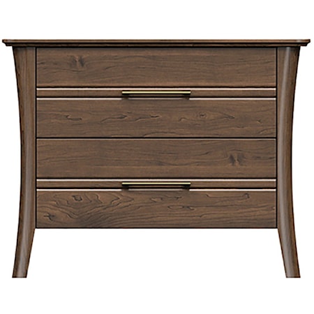 32'' Two Drawer Nightstand