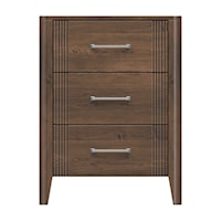 26'' Three Drawer Bedside Chest