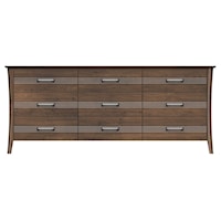 81'' Nine Drawer Dresser