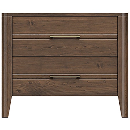 30'' Two Drawer Nightstand