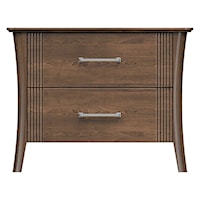 32'' Two Drawer Nightstand