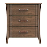 32'' Three Drawer Bedside Chest