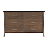 56'' Six Drawer Dresser