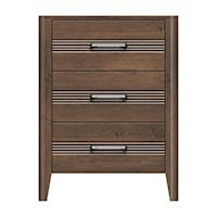 26'' Three Drawer Bedside Chest