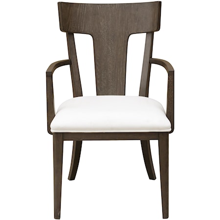 Boulevard Wood Back Arm Chair 2pc