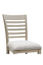 Drew & Jonathan Home Gramercy Transitional Upholstered Dining Chair with Ladder Back