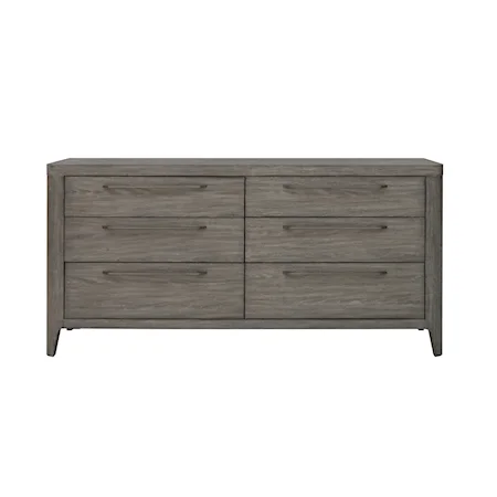 Contemporary 6-Drawer Dresser