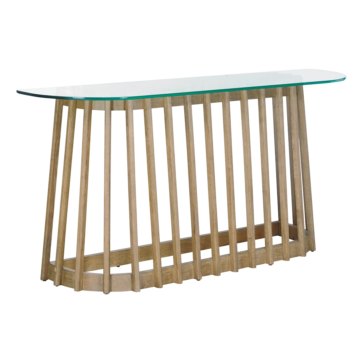 Drew & Jonathan Home Catalina Catalina Round Slatted Console Table