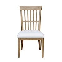 Catalina Wood Back Side Chair 2pc