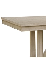 Drew & Jonathan Home Gramercy Transitional Rectangular Trestle Dining Table with 18" Leaf