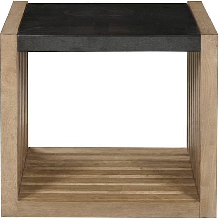 Catalina Stone Top End Table