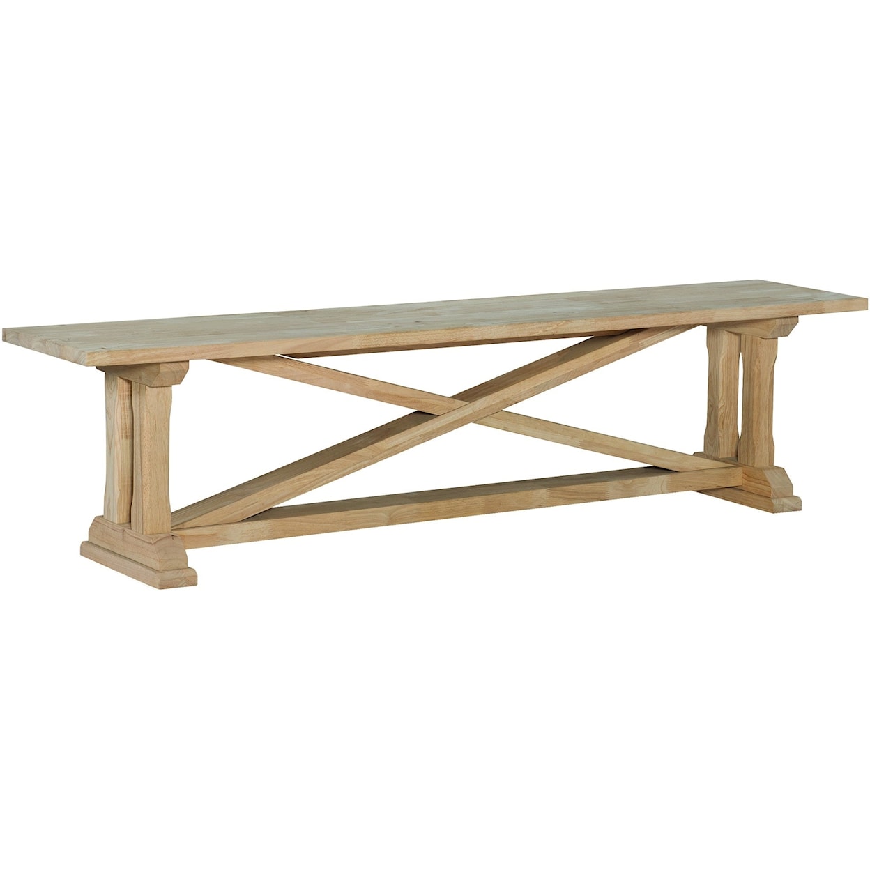 John Thomas SELECT Dining Room Alexa Trestle Bench Top & Base