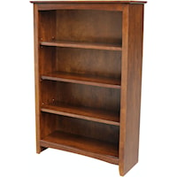 Traditional 48" Shaker Bookcase