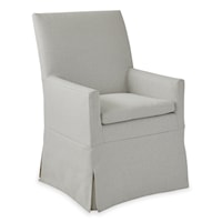 Traditional Arm Slip Cover Chair