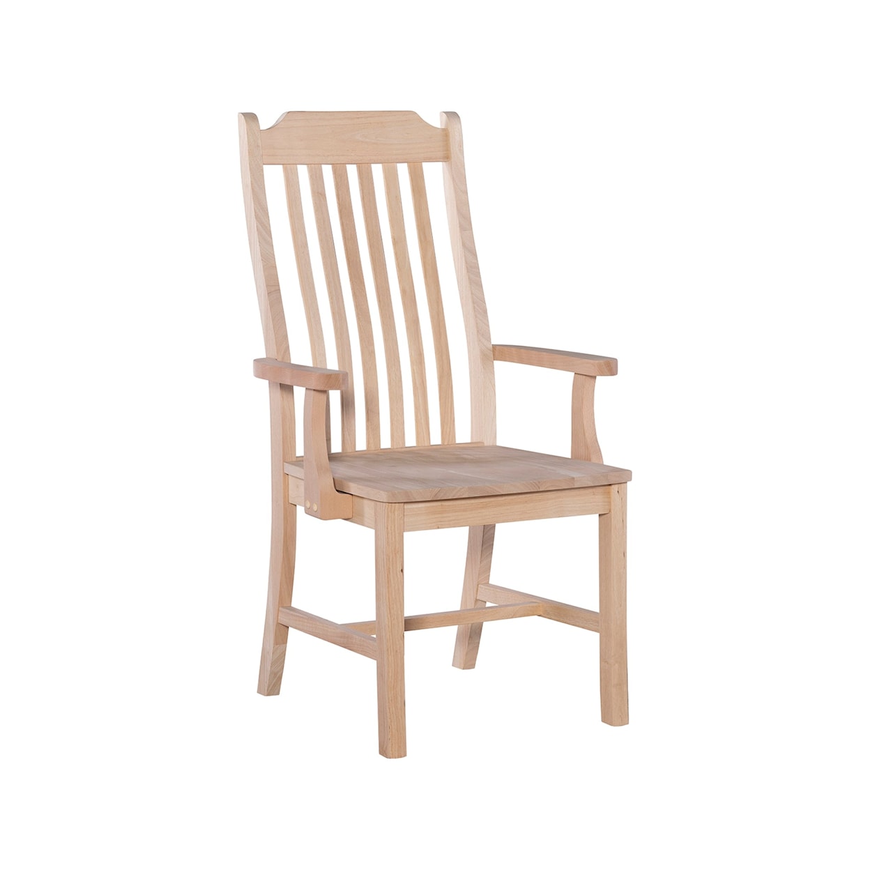 John Thomas SELECT Dining Room Steambent Mission Arm Chair