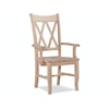 John Thomas SELECT Dining Room Double X Back Arm Chair