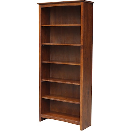 Traditional 72" Shaker Bookcase
