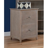 Transitional 2-Drawer File Cabinet