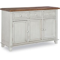 Rustic 3-Drawer Buffet