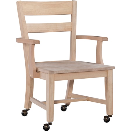 Castor Dining Chair on Wheels