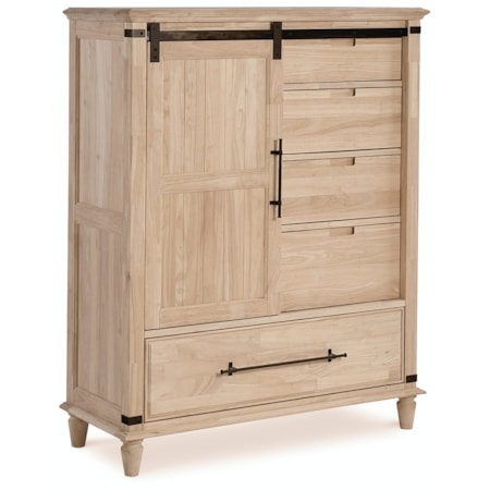 Farmhouse Chic Sliding Door Chest