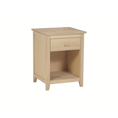 John Thomas SELECT Bedroom Lancaster 1-Drawer Nightstand