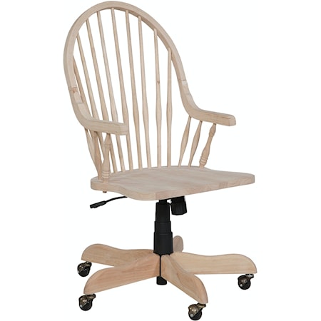 Traditional Windsor Desk Chair