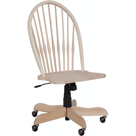 Traditional Tall Windsor Desk Chair