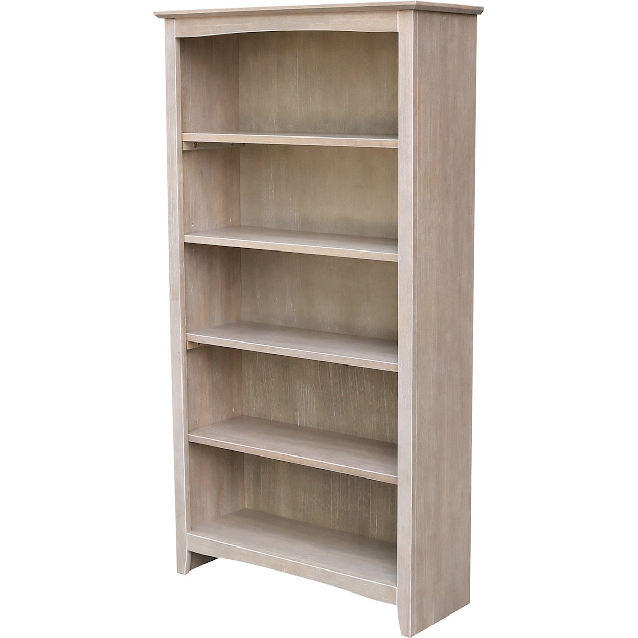 John Thomas Home Accents 60'' Shaker Bookcase Taupe Gray
