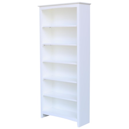 60'' Shaker Bookcase Pure White