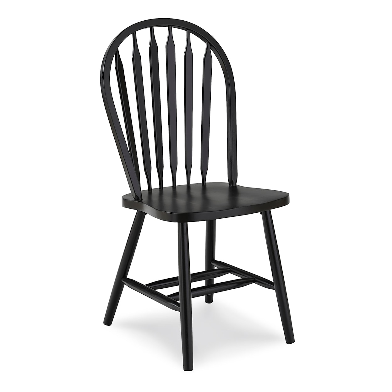 John Thomas Dining Essentials Windsor Arrowback Chair in Black