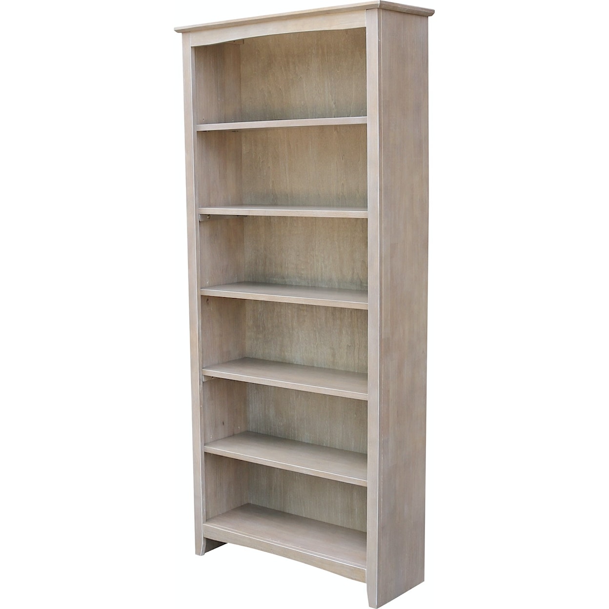 John Thomas Home Accents 72'' Shaker Bookcase Taupe Gray