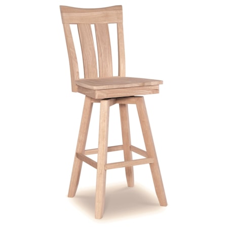 30''Ava Swivel Bar Stool