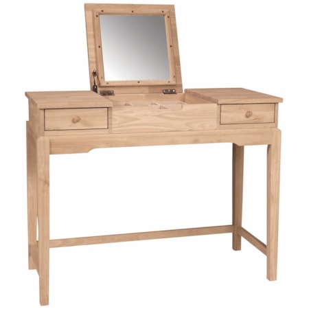 Vanity w/ flip up mirror