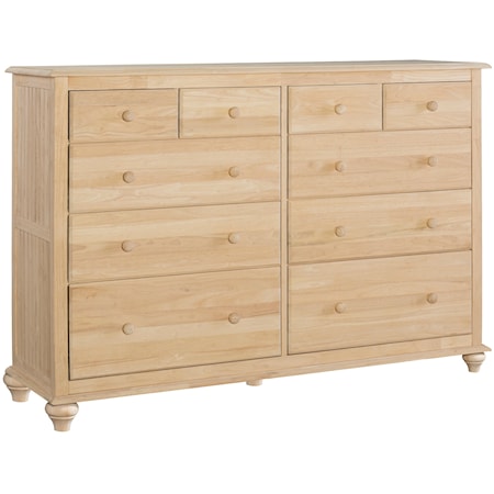 Cottage 10-Drawer Dresser